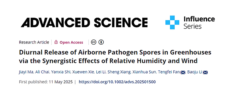 Advanced Science | Li Baoju’s Research Team Unveils the “Hidden Driver” Behind Greenhouse Diseases